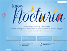 Tablet Screenshot of knownocturia.com